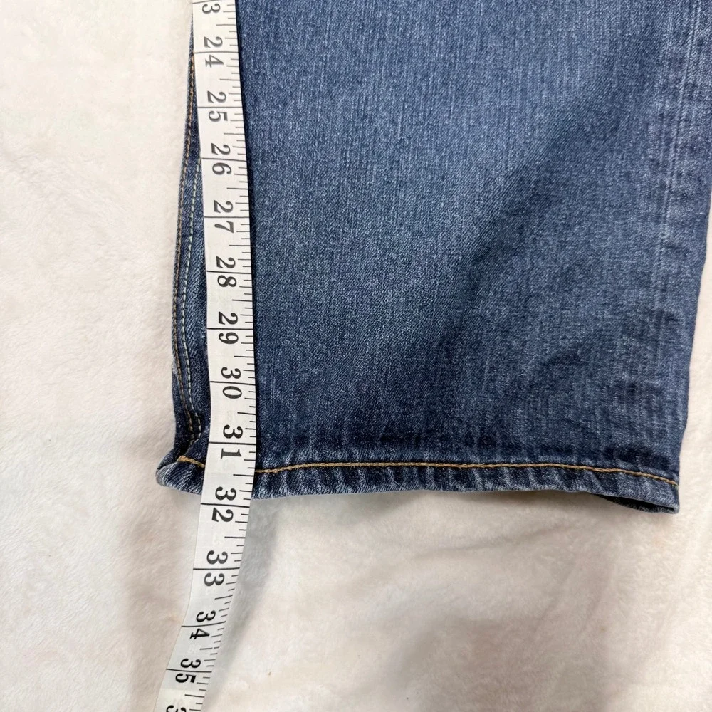 Coogi Mens Embroidered Back Pocket Jeans Blue Medium Wash Denim 38x32 Streetwear